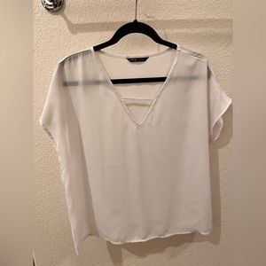 Sheer white blouse
